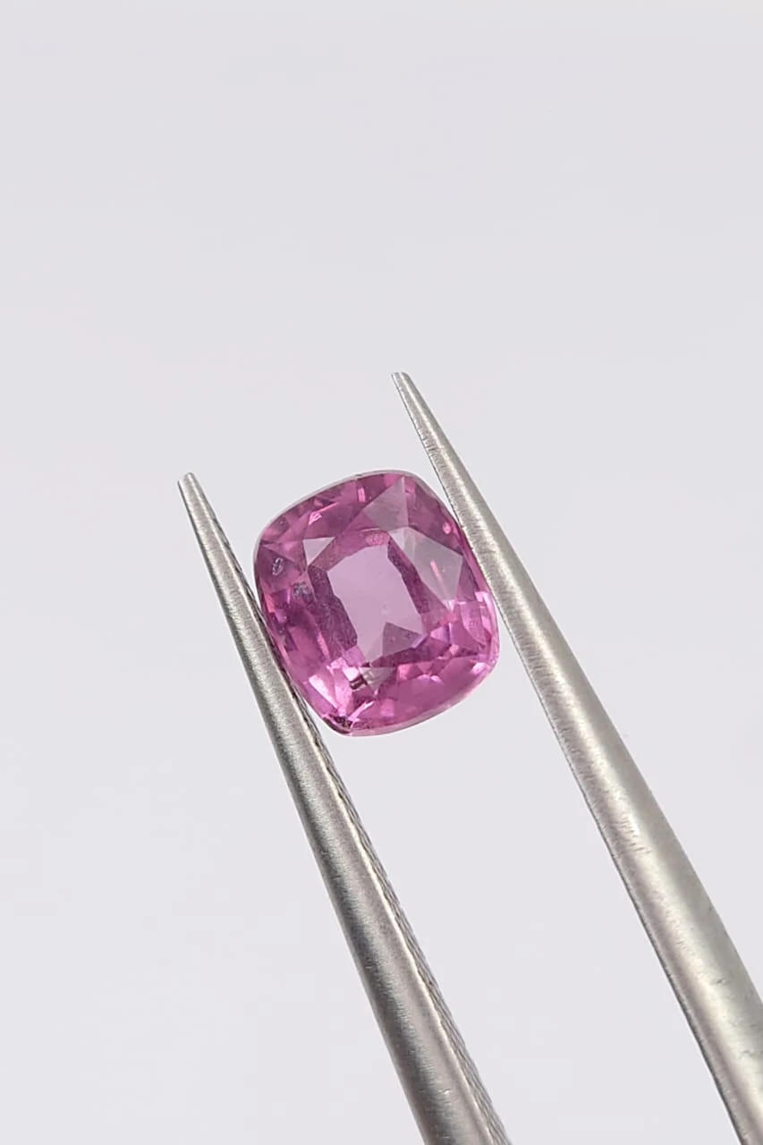 1.06ct Natural Malaya Garnet Cushion Cut Loose Gemstone From Tanzania — view 3
